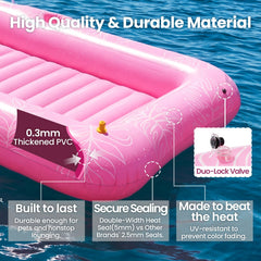 Zeraty large 82.7 by 49.2 inch bed offers ample lounging space.