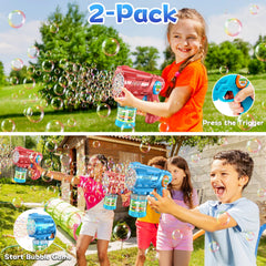 Two Zerhunt bubble blasters in a 2-pack support shared outdoor fun