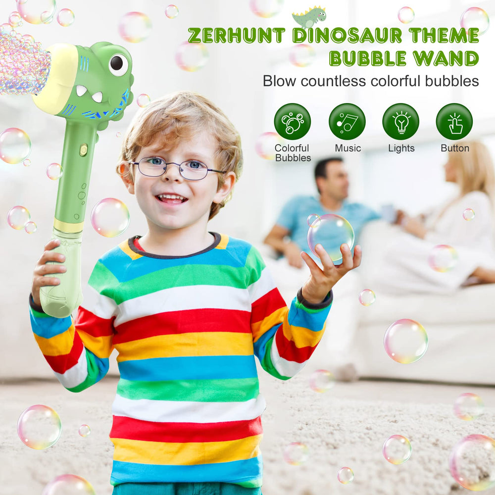 Zerhunt bubble machine with eight wands for rapid bubble bursts