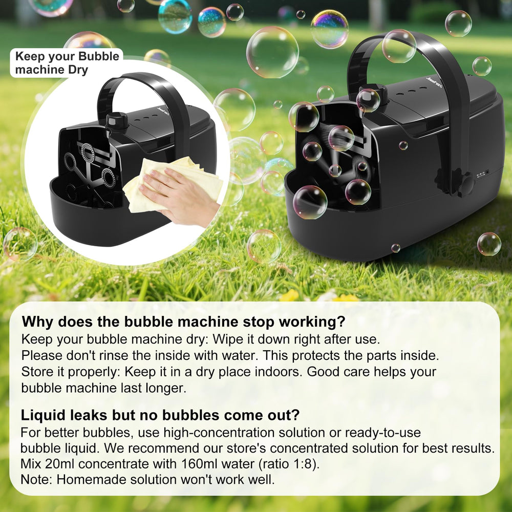 Zerhunt bubble machine in gift-ready packaging ideal for birthdays