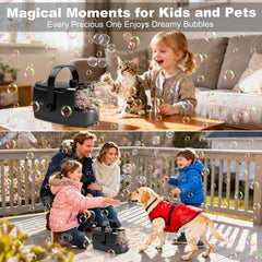 Zerhunt bubble machine suitable for indoor and outdoor parties and events