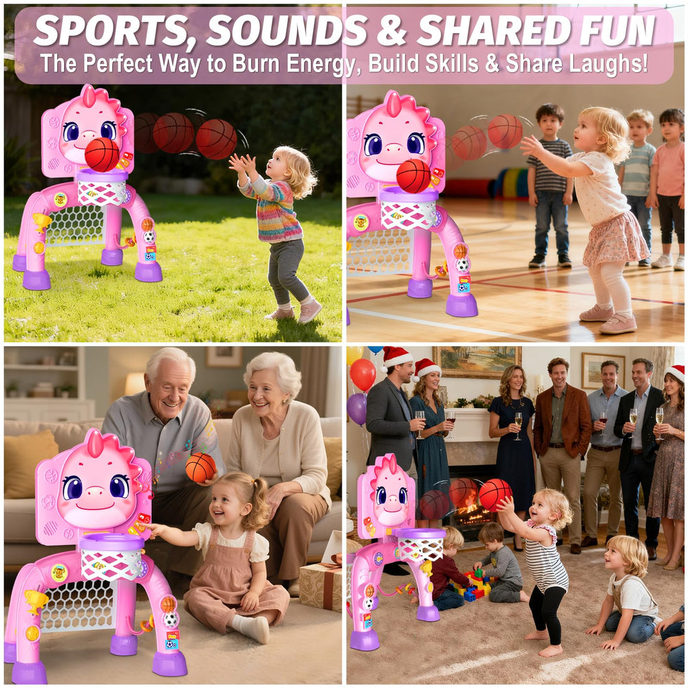 Zerhunt Dinosaur Sports Center uses BPA-free ABS plastic for safe toddler use.