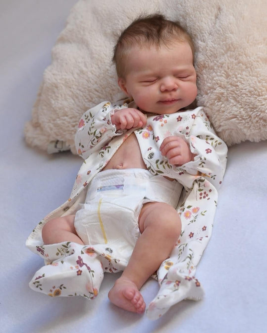 Zero Pam realistic reborn baby doll with sleeping face for comforting imaginative play.