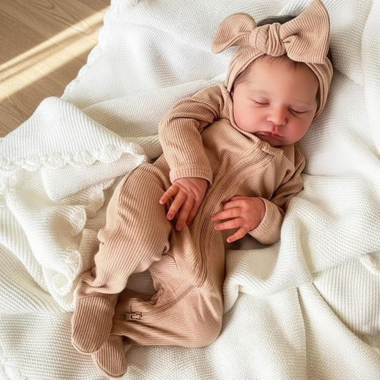 Zero Pam 19-inch reborn doll with lifelike newborn appeal for imaginative play