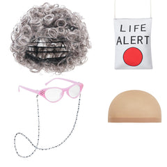 ZeroShop old lady cane and glasses provide authentic costume accessories.