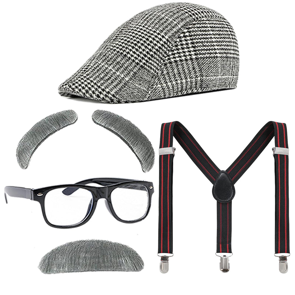 ZeroShop old man costume kids mustache eyebrows create a fun classroom character.