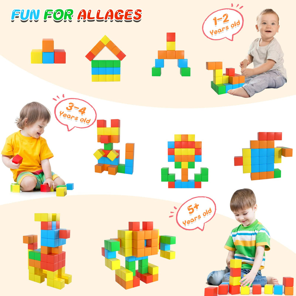 Rounded-edge Zerxona blocks for safe toddler exploration and buildable fun.