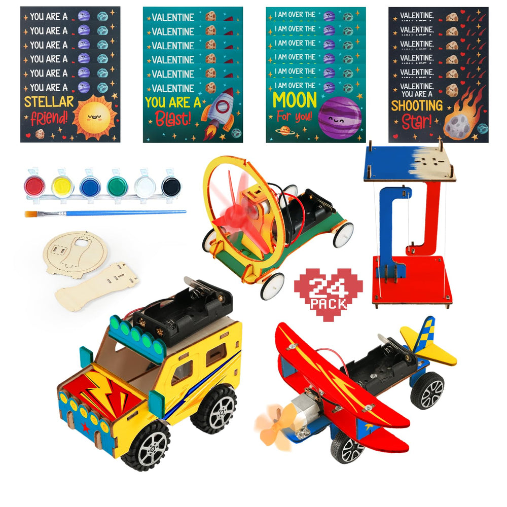 Zesua valentines science kit assembled for kids, ideal for hands-on learning.
