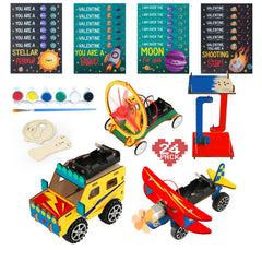 Zesua valentines science kit assembled for kids, ideal for hands-on learning.