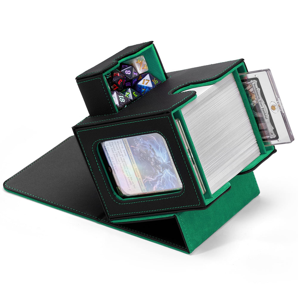 Zettokete MTG Commander Deck Box with dual windows for quick card identification