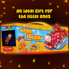 Zetz Brands fire truck birthday surprise for young firefighters.