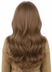 ZGXYZXMY brown wig heat-friendly fibers allow light styling while preserving curl and shine.
