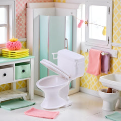 ZhangyiHot realistic miniature toilet for model buildings and storytelling.