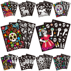 Zhanmai Day of the Dead posters for kids' color crafts, ideal for party activities.