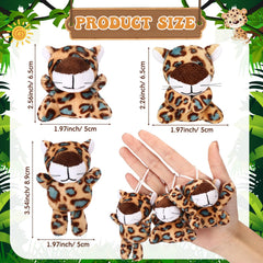 Zhanmai cheetah plush keychain on backpack, a cute everyday accessory