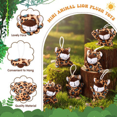 Zhanmai tiny cheetah plush keychain in Easter basket filler
