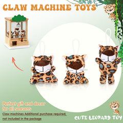Zhanmai 2.4-inch cheetah plush keychain, small gift option