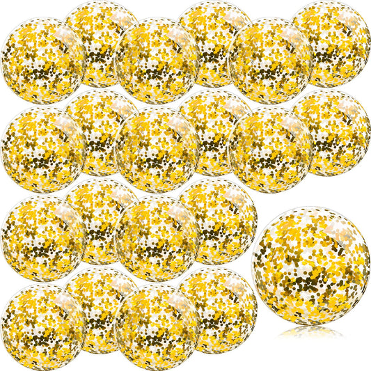 Zhanmai mini glitter beach ball 8 inch shines in sun for pool party