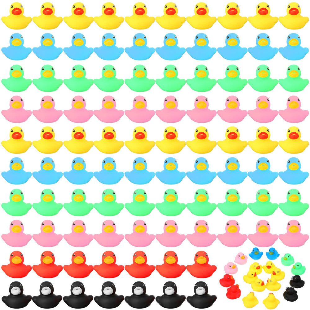 Zhanmai mini rubber ducks for bath time fun and colorful set.