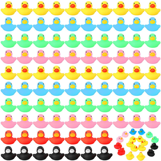 Zhanmai mini rubber ducks for bath time fun and colorful set.