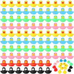 Zhanmai mini rubber ducks for bath time fun and colorful set.