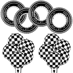Zhanmai plaid balloons 18-inch create striking ceiling decor for parties.
