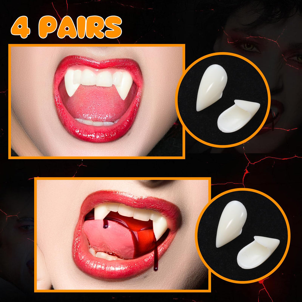 Zhanmai 17 mm fangs deliver a bold vampiric effect.