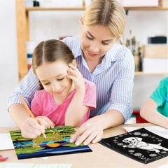 Zhanmai velvet coloring posters for home and party crafts, mess-free fun.