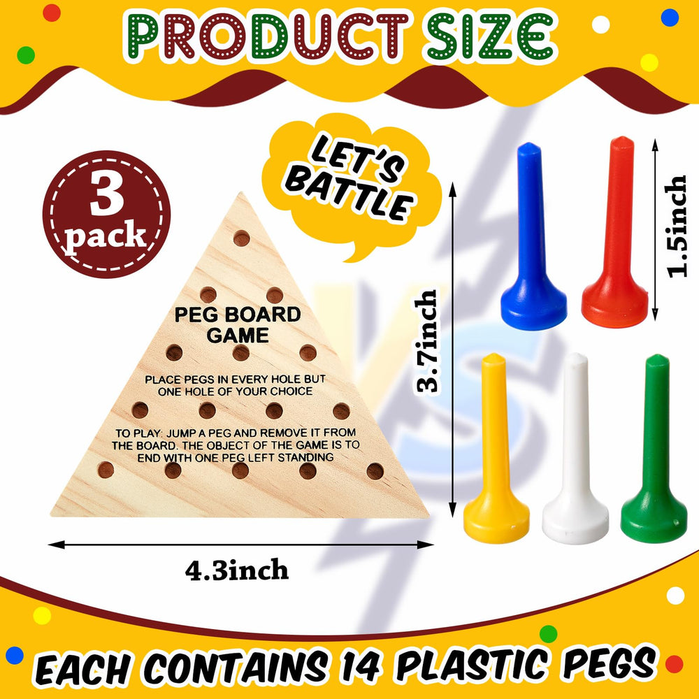 Zhanmai wooden triangle peg pieces in bright colors