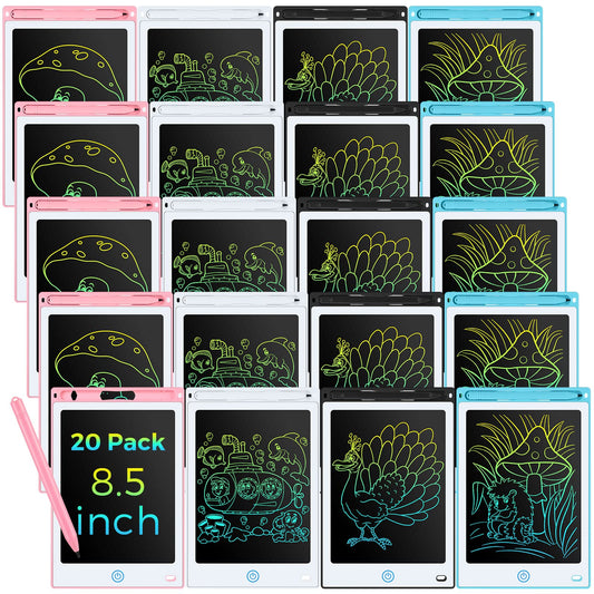 Zhehao 20-pack LCD writing tablets array for varied color drawing sets and group play
