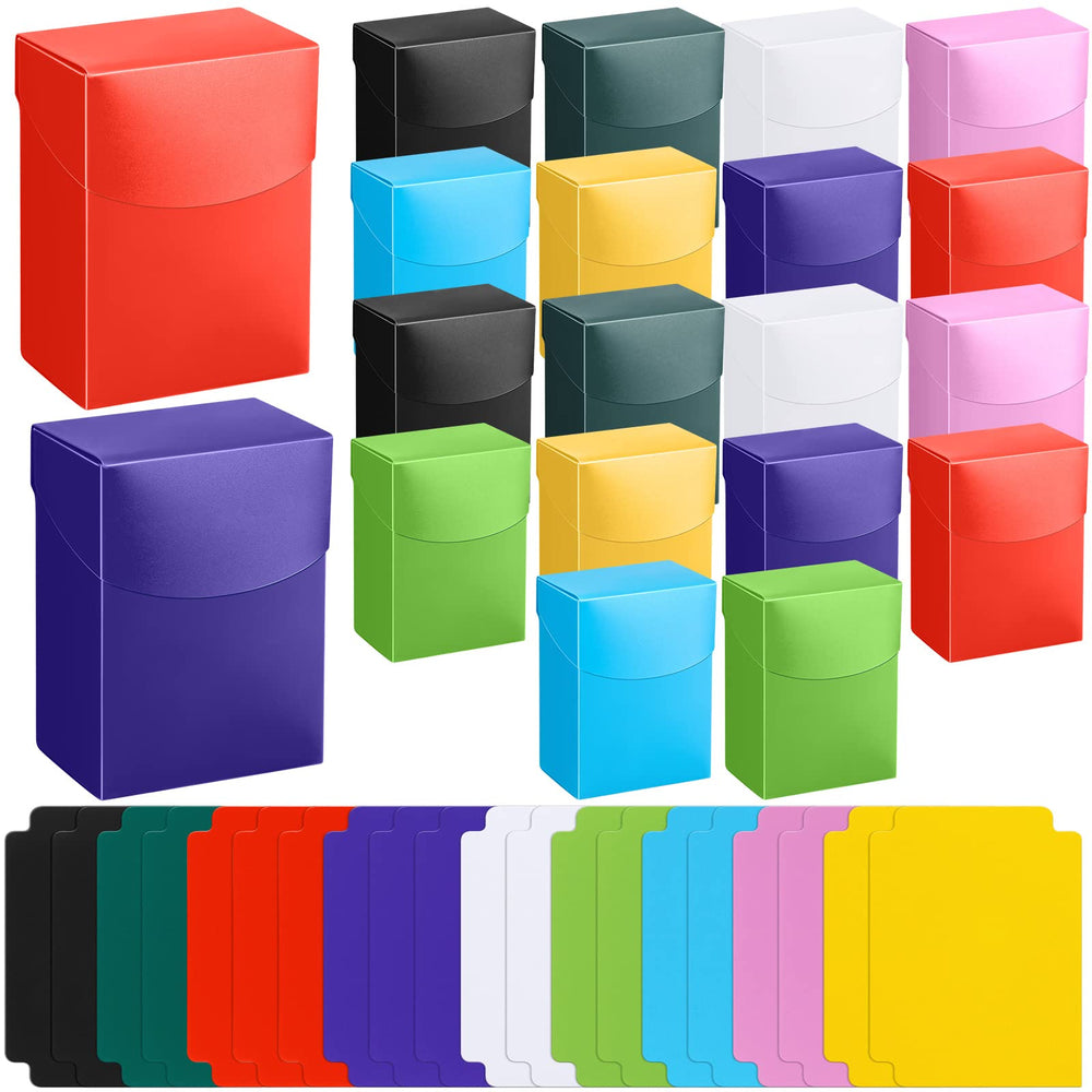 Zhehao card boxes with 20 dividers keep decks organized for easy selection.