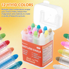 Zhenbuco dustless chalk ideal for sidewalks and boards, keeping your workspace clean.