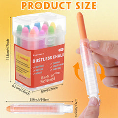 Zhenbuco dustless chalk cleans easily with a damp cloth after doodling.