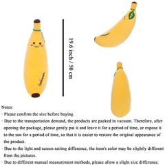 zhidiloveyou banana plush decor setup in a cozy room corner
