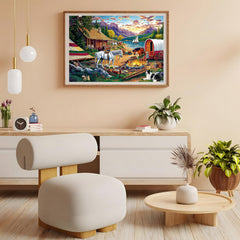 ZHISEOYI 500-piece puzzle closeup wood textures detail