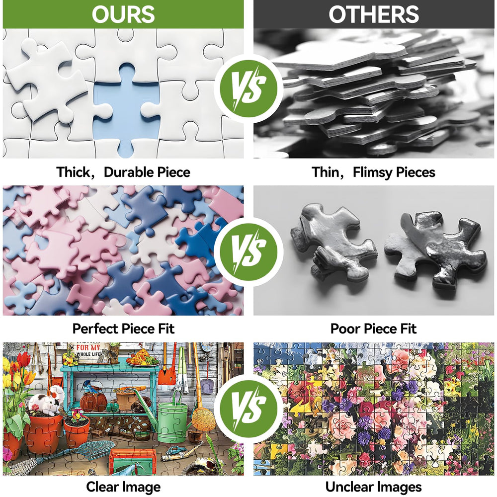 ZHISEOYI puzzle detail with watering can invites visual exploration and calm.