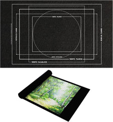 ZHLKHIOP Puzzle Mat Roll Up offers large surface to secure up to 1500 pieces.