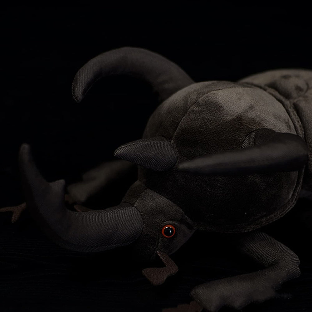 ZHONGXIN MADE Atlas Beetle plush shell detail, durable stitching for daily play.