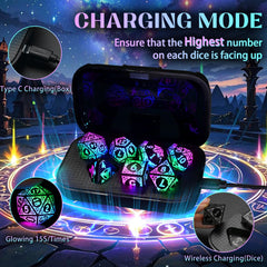 ZHOORQI DND dice glow on impact for dramatic moments