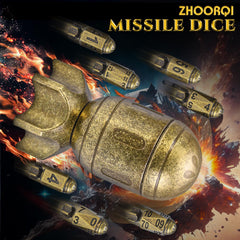 ZHOORQI metal D4 dice with bold numerals for quick reads.