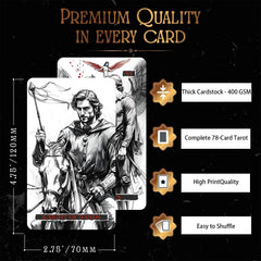 ZHQGYN Gothic Whispers card 4 highlights smooth coating for easy shuffling.
