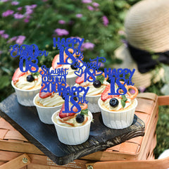 ZHUOWEISM 18th birthday topper design 6 easy cake decoration
