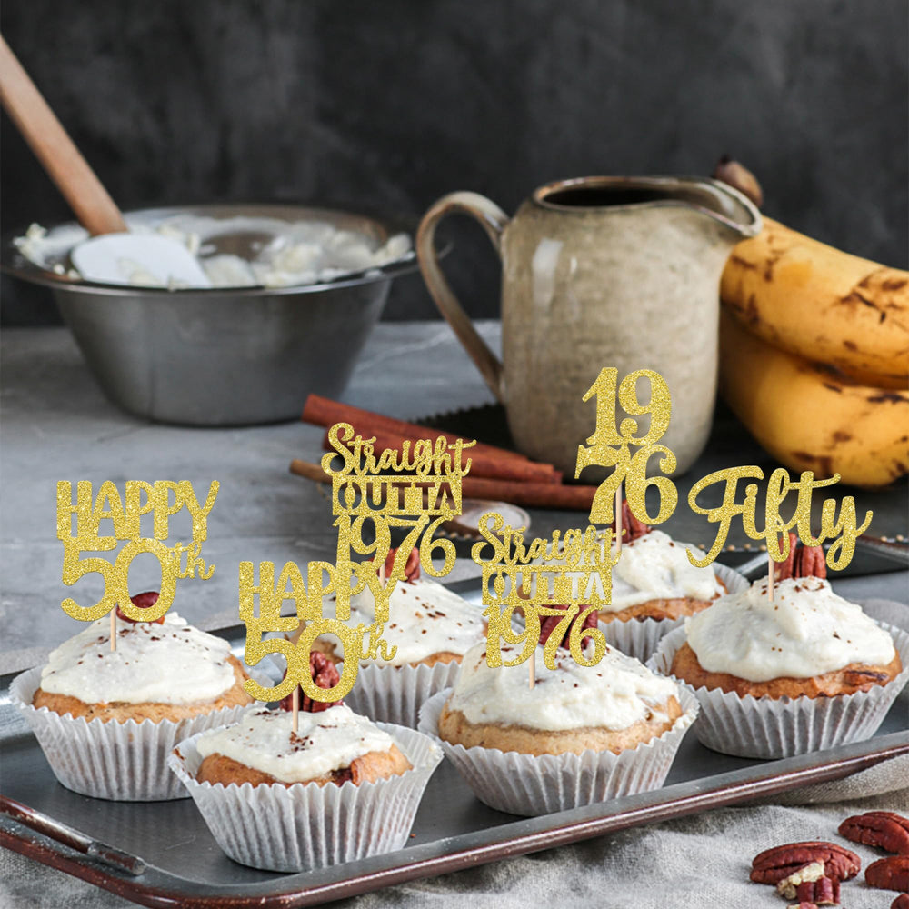 ZHUOWEISM 30-pcs gold toppers provide versatile decorations