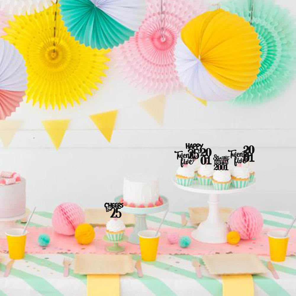 ZHUOWEISM 30-pcs-package-topper ensures ample decoration options for multiple desserts.