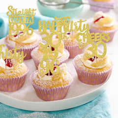ZHUOWEISM 30th anniversary topper design 6 adds eye-catching gold glitter