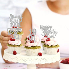 ZHUOWEISM 35th wedding anniversary toppers add elegant sparkle to treats