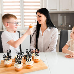 ZHUOWEISM toppers insert easily into cupcakes and cakes