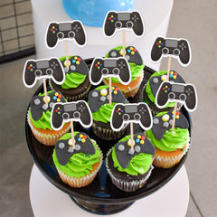 ZHUOWEISM baby shower toppers add playful game controller flair
