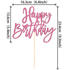 ZHUOWEISM cake pick glitter pink for celebrations enhances presentation of desserts