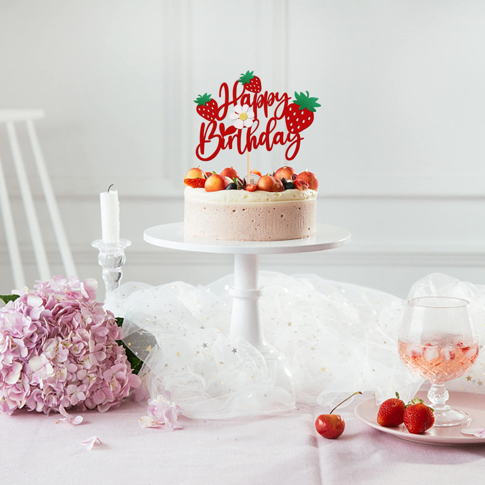ZHUOWEISM cake topper with stick fits cake height.
